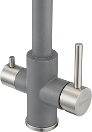 Milacio Смеситель для кухни Ultra MCU.553.GR серый металлик – фотография-3