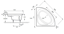 Jacob Delafon Акриловая ванна Domo E60224-00 135 – фотография-4