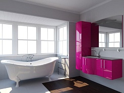 Фэма Ванна из литьевого мрамора Габриэлла, опоры белые – фотография-4