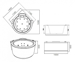 Gemy Акриловая ванна G9251 K – фотография-4