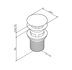 Am.Pm Донный клапан F0700164 – фотография-2