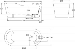 BelBagno Акриловая ванна BB65-1750 175x79 – фотография-3