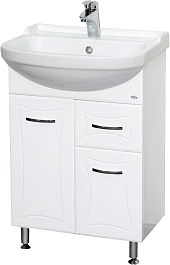 Misty Тумба для умывальника Классик 55 с 1 ящиком – фотография-1