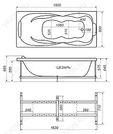 Triton Акриловая ванна "Персей 180" – фотография-4