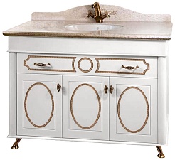 Водолей Тумба с раковиной "Изабель 110" F-1 серая – фотография-1