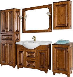 Водолей Тумба с раковиной Дубэлла 120 орех – фотография-9