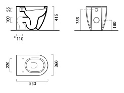 GSI Унитаз приставной PURA 881411 – фотография-4