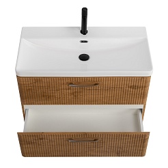 BelBagno Тумба с раковиной Due 80 подвесная Rovere Nature – фотография-4