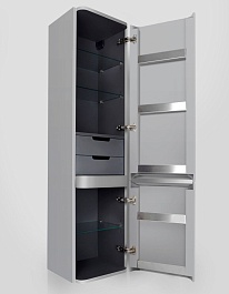 Am.Pm Пенал для ванной Sensation R серый шелк – фотография-7