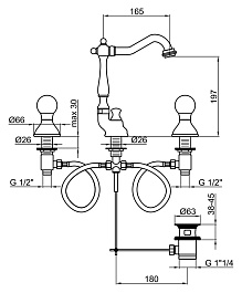 Webert Смеситель Karenina KA750202015 хром, для раковины – фотография-2