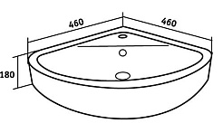 Runo Мебель для ванной Бис L угловая – фотография-7