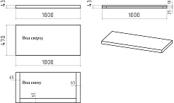 Brevita Тумба с раковиной Grafit 100 под стиральную машину белая/махагон – фотография-17