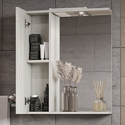 Акватон Зеркальный шкаф Ронда Pro 60 дуб соммерсет – фотография-4