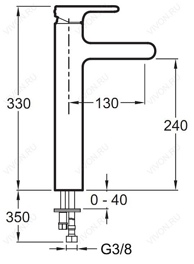 Jacob Delafon Смеситель Singulier E10861-CP – картинка-3