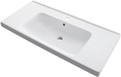 Dreja Тумба с раковиной Big Inn 100 подвесная дуб кантри – фотография-9