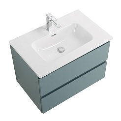 BelBagno Тумба под раковину Kraft 60 подвесная Голубой Матовый – фотография-2