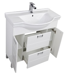 Aquanet Тумба с раковиной "Сити 90" белая (173384) – фотография-2