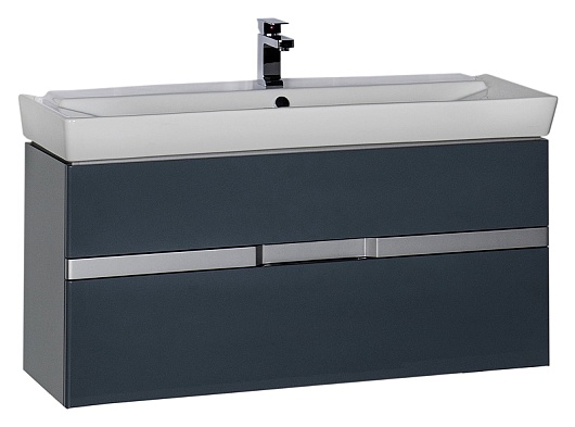 Aquanet Мебель для ванной "Виго 120" сине-серая – фотография-2