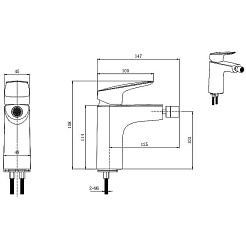 Aquatek Смеситель для биде Вега AQ1018CR хром – фотография-2