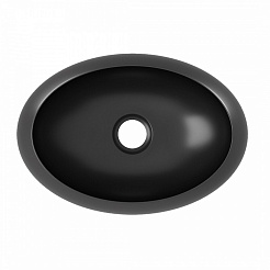 Teymi Накладная мебельная раковина Laina 48 цвет чёрный матовый T51302 – фотография-6