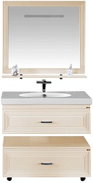 Misty Зеркало для ванной Европа 90 бежевое – фотография-3