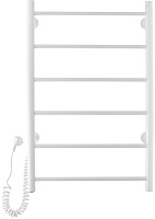 Domoterm Полотенцесушитель электрический Классик DMT 109-6 50x80 БЕЛ EK L белый