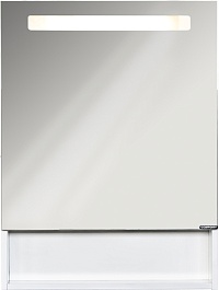 Comforty Зеркальный шкаф Никосия 60 R с подсветкой белый – фотография-1