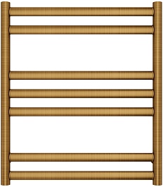 Lemark Полотенцесушитель водяной Status П7 500x600 бронза – фотография-2