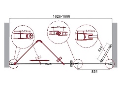 BelBagno Душевая дверь в нишу 165/195 ALBANO-BS-13-90+80-C-Cr – фотография-7