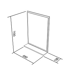 Bas Мебель для ванной "Адажио 55" с пеналом – фотография-7