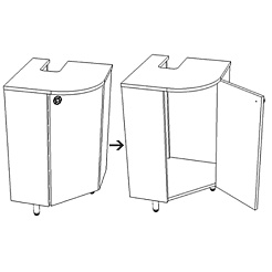 Corozo Тумба с раковиной Флоренция 40 угловая – фотография-5