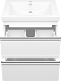 Misty Мебель для ванной Ингрид 60 подвесная белая – фотография-5