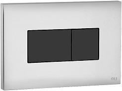 OLI Кнопка смыва Karisma хром-черная – фотография-1