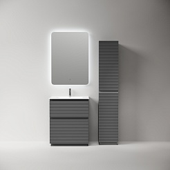 Sancos Тумба под раковину напольная Folk Floor 60 grey soft – фотография-3