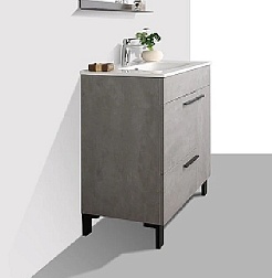 Parly Тумба с раковиной Gill 70 цементно-серый – фотография-2