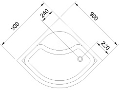 Royal Bath Душевой поддон BK RB 90BK – фотография-3