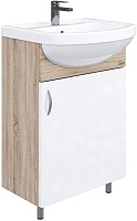 Onika Тумба под раковину Эко 52.10 белая/дуб сонома