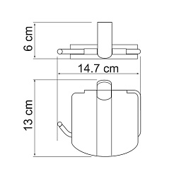WasserKRAFT Держатель туалетной бумаги "Berkel K-6825" – фотография-2
