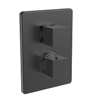 Paini Смеситель для душа Dax-DaxR 84PZ690TH с термостатом, встраиваемый, брашированный чёрный