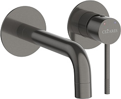 Cezares Смеситель для раковины чаши Relax RELAX-BLI2-1-GM-W0 встраиваемый оружейная сталь – фотография-1