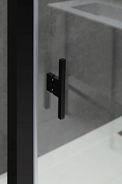 Allen Brau Душевой уголок Priority 140x80 3.31012.BBA/3.31015.BBA чёрный браш – фотография-6