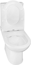 Azario Унитаз-компакт Kano 93590 безободковый с бачком с сиденьем микролифт белый – фотография-8