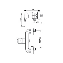 Raiber Смеситель для душа Iceberg R3503 – фотография-3