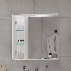 Volna Мебель для ванной Lake 70.2D L белая – фотография-15