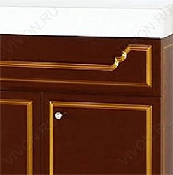 Misty Тумба с раковиной Praga 120 бордо патина – фотография-2