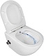 Azario Унитаз подвесной Allegro AZ-3105B безободковый с функцией биде белый – картинка-19