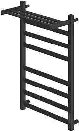 Point Полотенцесушитель электрический Меркурий П7 500x800 PN83858PB с полкой черный – фотография-1