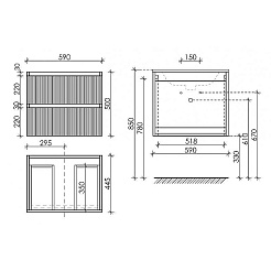 Sancos Мебель для ванной Snob R 60 bianco – фотография-8