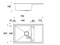Zorg Кухонная мойка Steel Hammer Elos SH X 7850 – фотография-2