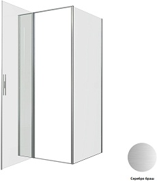 Allen Brau Душевой уголок Priority 90x90 3.31026.BA/3.31044.BA серебро браш – фотография-3